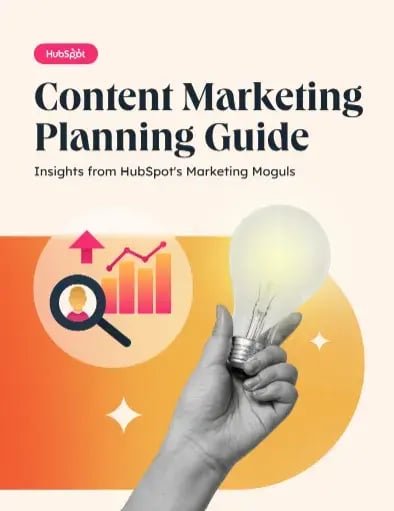 content marketing planning guide, hubspot